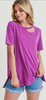 Magenta Cut Out Modal Top