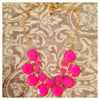 Double Row Necklace Hot Pink
